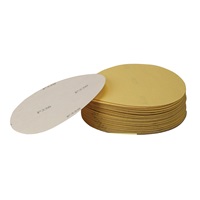 320 Grit, 6" Dia Hook & Loop Sandpaper, 50 Pk